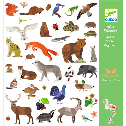 Metallic stickers - Fauna | Djeco Metallic stickers - Fauna | Djeco